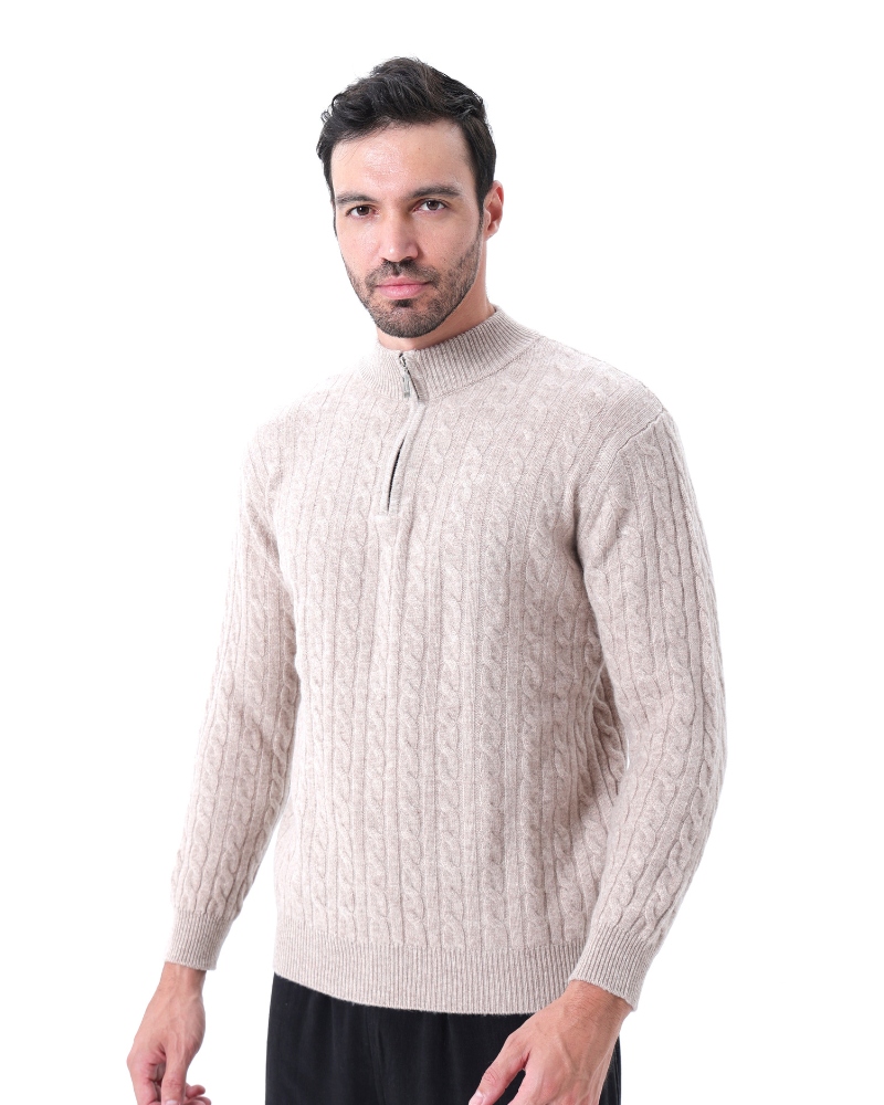 Dorte™ | Cashmere Half-Zip Sweater