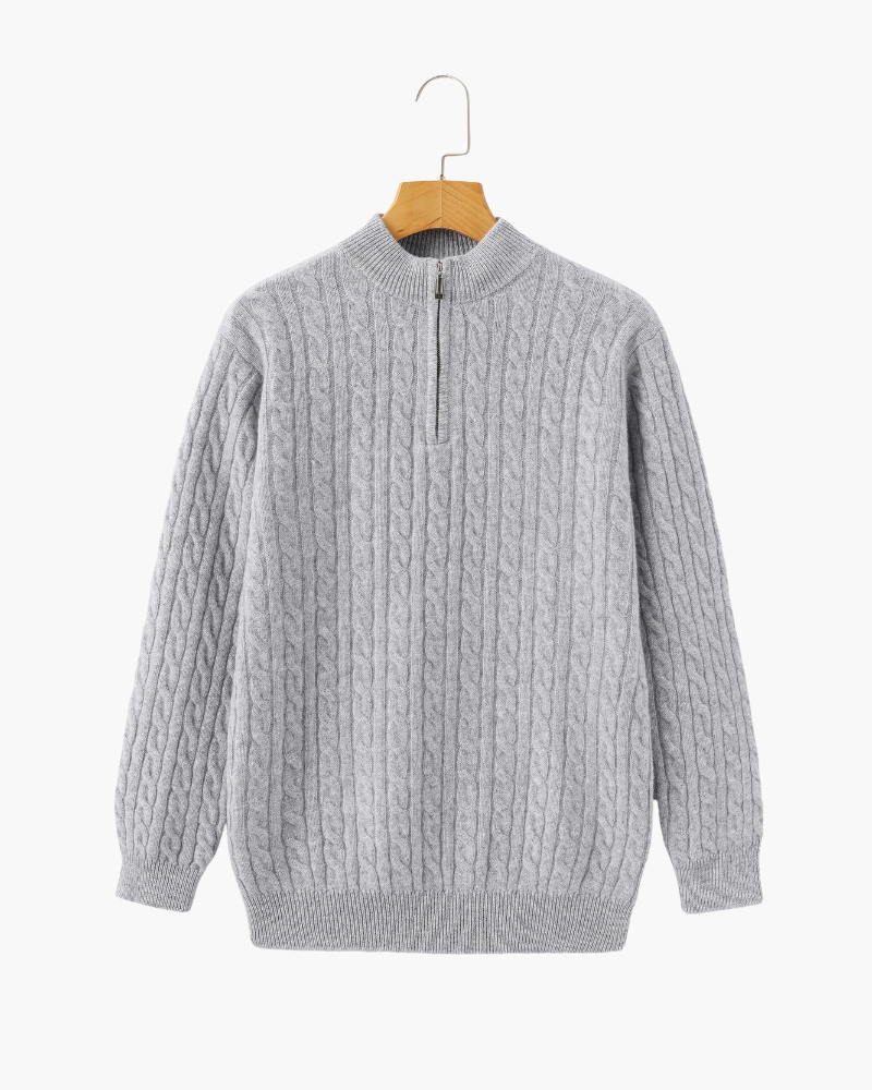 Dorte™ | Cashmere Half-Zip Sweater