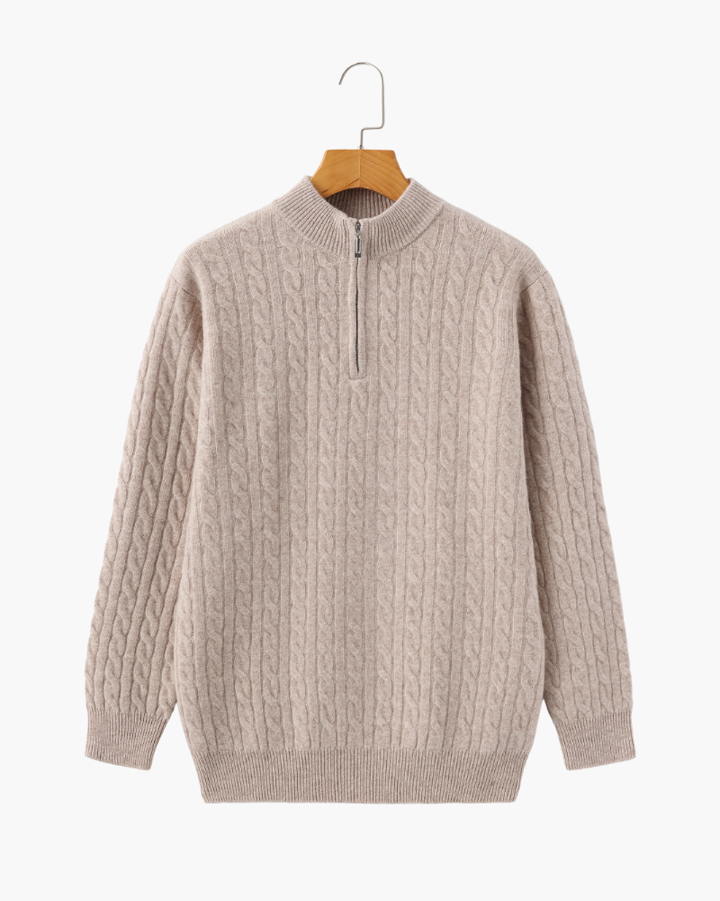 Dorte™ | Cashmere Half-Zip Sweater