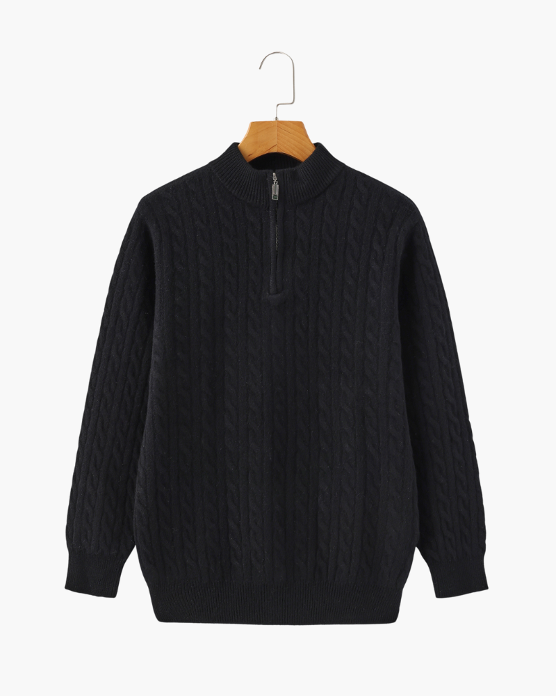 Dorte™ | Cashmere Half-Zip Sweater