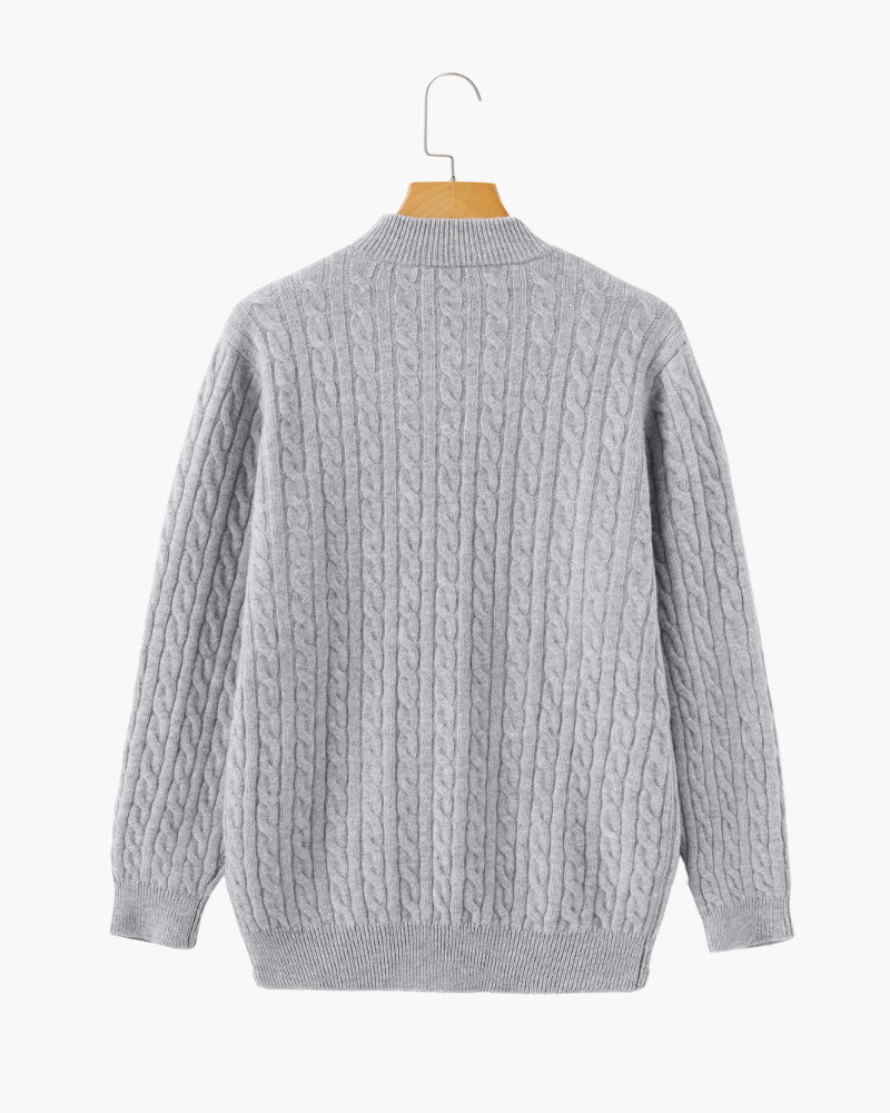 Dorte™ | Cashmere Half-Zip Sweater